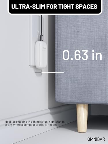 Image of Slim Flat 30W USB C Charger Block, GaN Fast Wall Charger with Foldable Plug, PD 3.0 PPS Type C Power Adapter for iPhone 17 /16 /15 Series, Samsung Galaxy S26 /S25, Pixel 10, iPad, AirPods, White