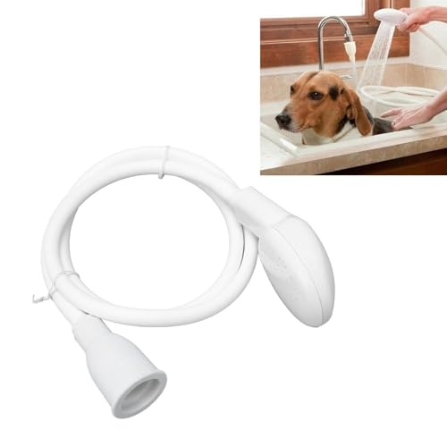Faucet Sprayer, Portable Sink Hose Faucet Sprayer Handheld Sink Hose for Pet Bath Pet Faucet Shower Head Spray Hose for Bathing Baby, Pets, Washing Hair, Rinsing Vegetables