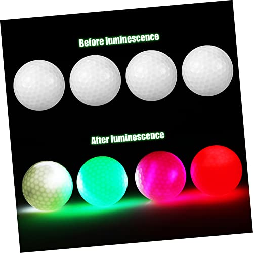 Balles lumineuses LED de golf pour entraînement nocturne et pratique du swing pour adulte