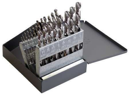 Jobber Drill Bit Set, List # 150L, 21 Pc