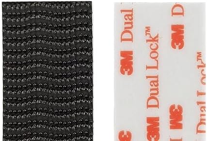 Dual Lock Reclosable Fastener 1IN ×3.28 FT, Made of 3M SJ3550, Self Stick Interlocking Heavy Duty Black Hook & Loop Strips for Home and Office Use