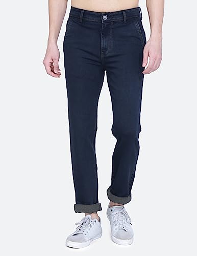 Image of Mid Waist Heavy Weight Stretchable Denim Material Front Cross Pocket Comfort Fit Jeans Pant for Men