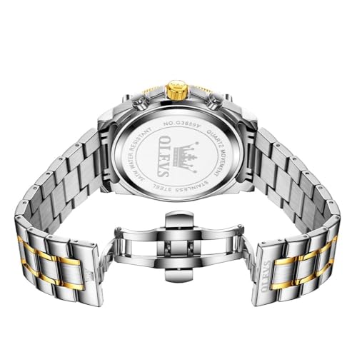 Image of OLEVS Watches for Men Automatic Self Winding Luxury Dress Big Face Tourbillon Skeleton Wrist Watches