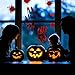 Halloween Car Window Decal - Choose from Bloody Handprints, Help Sign, or Claw Marks - Scary Halloween Car Stickers for Spooky Decoration (Bloody Handprints)
