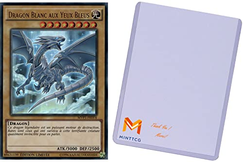 Carte YU-Gi-Oh! Dragon Blanc aux Yeux Bleus MVP1-FRSV4 MVP1 Ultra Rare Français VF Neuf + 1 Top Loader MintTCG