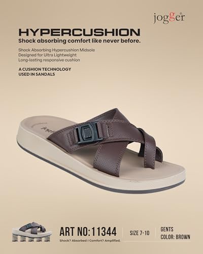 Image of Jogger Sandals (Brown, UK Footwear Size System, Adult, Men, Numeric, Medium, 7)
