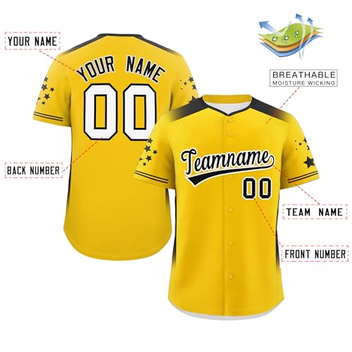 Camiseta personalizada de béisbol KXK estampada con nombre y número para hombres, mujeres y jóvenes miniatura 3