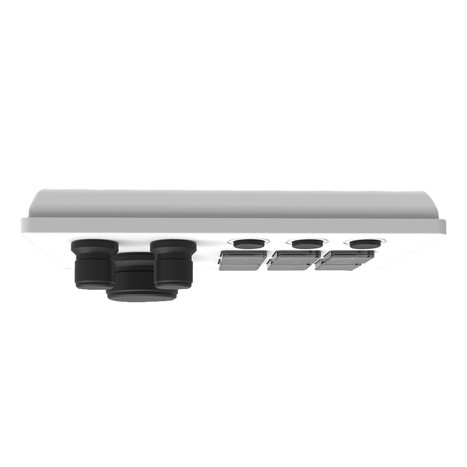 Tosuny Personalisierbarer visueller Tastatur-Controller für Inhaltsersteller mit intuitivem Drehknopf für Spiele, 64 Bit und spätere Versionen, 13 x 8 x 6 cm (WHITE)
