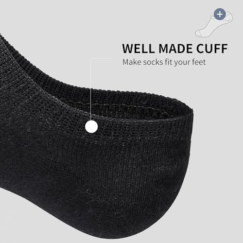 Image of 8-pack Socks for women,moisture wicking and sweat wicking,Cotton soft No-show socks