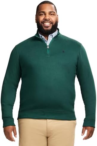 IZOD Men's Big and Tall Advantage Performance Quarter Zip Fleece ...