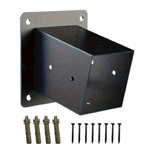 TAIZhiChen Staffa tetto inclinata a 15 gradi Tetti di gazebo tetto a parete Supporto per legname Hardware per vite fai -da -te per travi di legno sul cortile