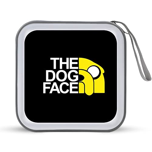 アドベンチャー タイム CDケース プラケース スリム BD DVDケース 大容量 40枚収納 ディスク収納ケース 小型 持ち運び便利 可愛い 男女兼用 旅行 自宅用 セミハード ファスナー付