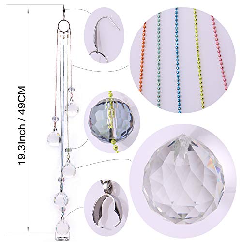 Pedobo B07Q8FHKC6 Crystals Ball Prisms Suncatcher Hanging Ornament Rainbow Maker For Home,Garden Decoration thumb #2