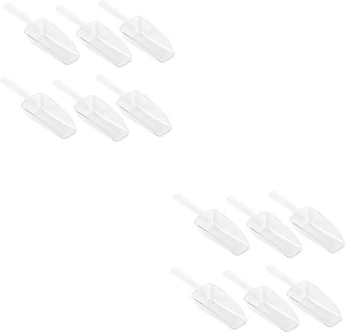 Zerodeko 12 unidades de mini cucharada de baño para refrigerador, cucharas de caramelo, cuchara de café, pala de hielo, cucharada de postre para