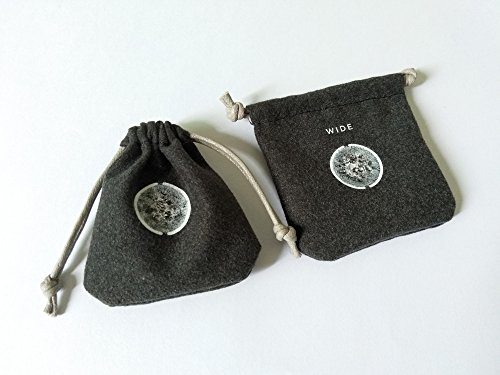 Thing Is - Mini Black Microfiber Drawstring Bag for Phone Lens, Jewelry Coins Pouch, Gift Ideas (Black/White Pattern)2