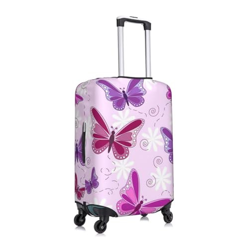 Butterfly Print Washable Luggage Cover Fashion Suitcase Protector Cover Fits 18-32 Inch Luggage3