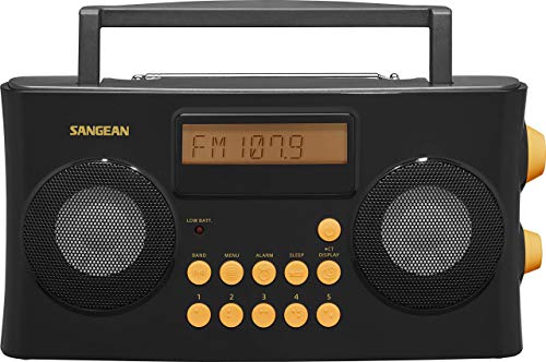 Sangean PR-D17 AM/FM-RDS Portable Radio Specially Designed for The Visually Impaired with Helpful