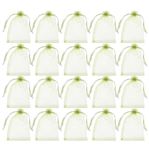 Bolsas de organza transparentes 10x15cm con cordon pack de 100 unidades para joyeria