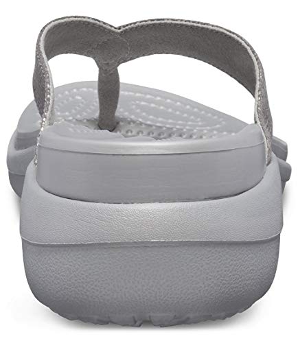 Image of Crocs womens Capri MetallicTxt Wedge Flip