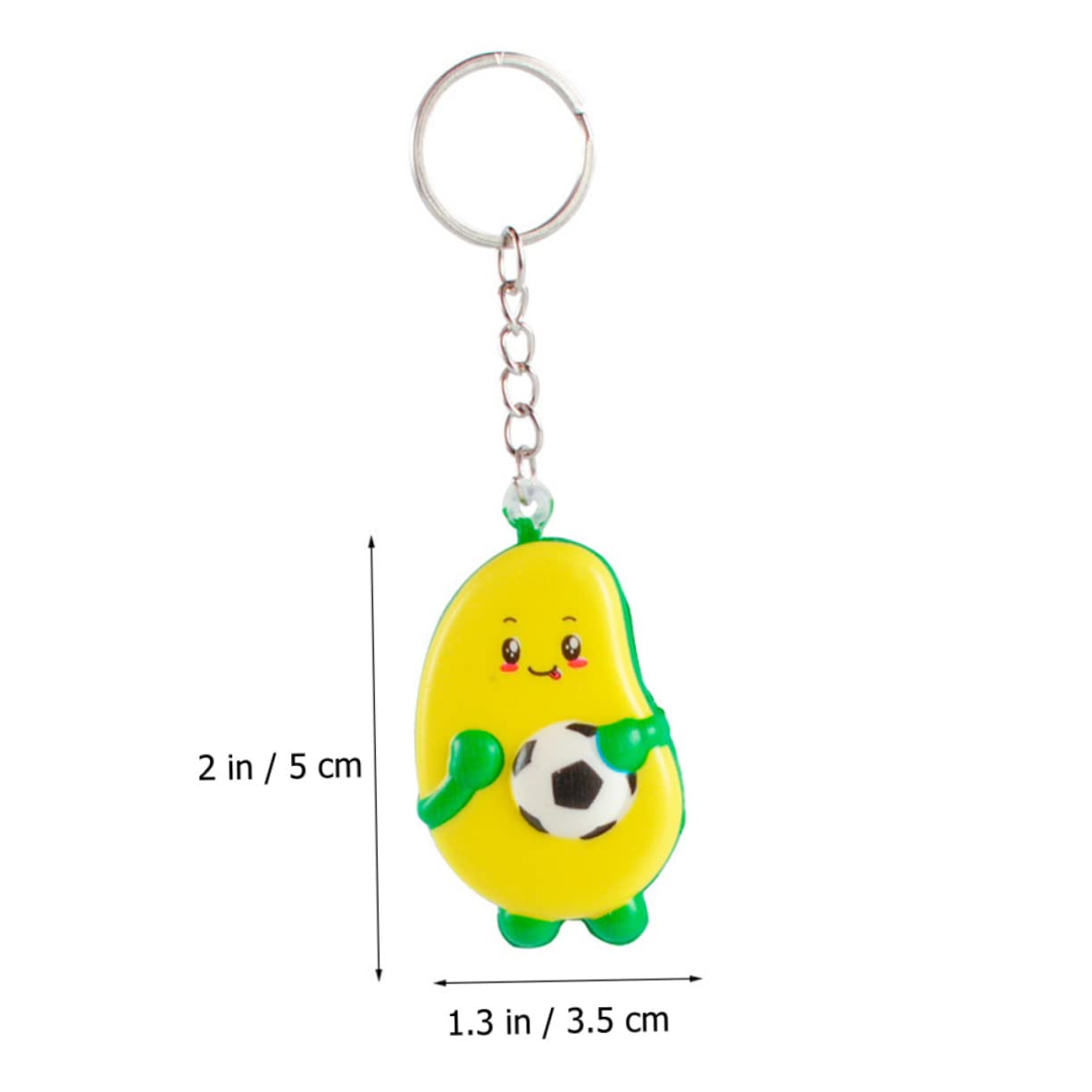LIFKOME Portachiavi Avocado Portachiavi Con Ciondoli Per Borsa Regali Sportivi Per Ragazzi Regali Di Calcio Bomboniere a Tema Calcio Ciondolo Zaino Portachiavi Ciondoli Da Borsa Pu