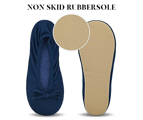 Image of Keyela Women's Ballerina Slippers,Non-Slip Bedroom Slippers Socks | Soft fuzzy slipper socks for ladies Indoor home slippers Cozy sock slippers Ballet Slippers