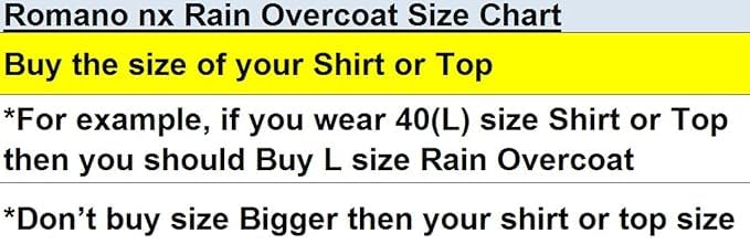 Image of Romano nx Raincoat 100% Waterproof 3 Years Warranty for Men Hooded with Storage Bag