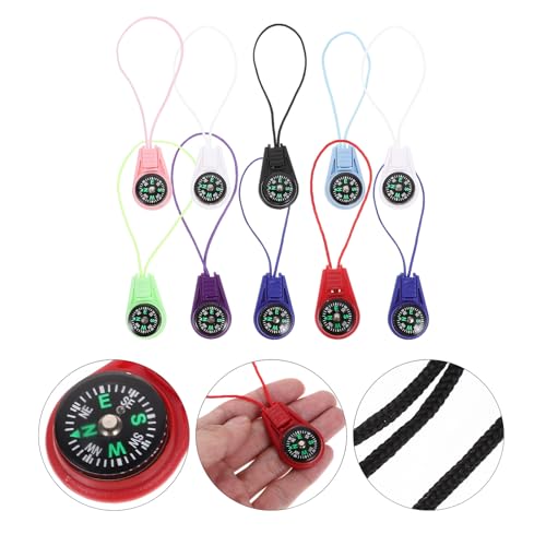 Mini brújulas de bolsillo Operitacx x20 para camping miniatura 7