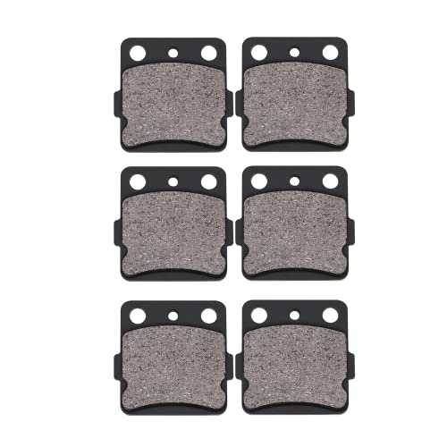AHL 3 pares de pastillas de freno delanteras y traseras compatibles con Yamaha YFM660 Raptor 2001 2005/HONDA ATC 200 XD 1983/ ATC 250 RD 1983 1984/TRX 300 X9 2009/TRX 400 EXX/EXY/EX1/EX8 1999 2008