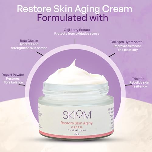 Image of Anti Aging Face Cream 30g | Wrinkle Reduction, Firming & Skin Tightening | Clinically Proven Barrier Repair +69% in 28 Days | Peptides + Antioxidants + Tri-Biotic Microbiome | Reduces Fine Lines, Boosts Collagen, Deep Hydration | For All Skin Types