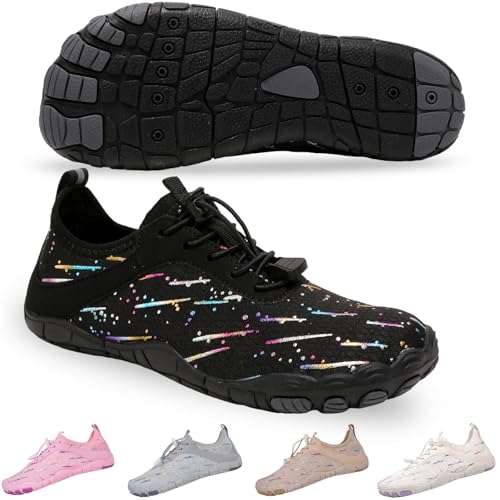 Image of SIOSNETA Hike Barefoot Shoes for Women Men, Wide Toe Water Shoes for Hiking,Breathable Non-Slip Athletic Footwear,