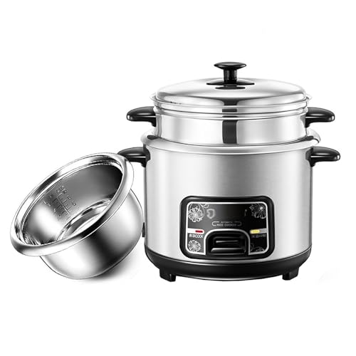 Cuiseur à riz (2-5L) Cuiseur à riz multifonction en acier inoxydable 201 for la maison, petit appareil pouvant accueillir jusqu'à 1 à 7 personnes 220-240V US/EU(2L)