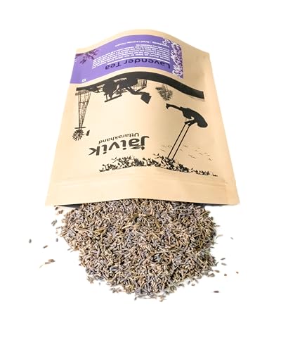 Image of Jaivik Uttarakhand - Lavandula angustifolia Tea (200 g), Sun Dried Flowers for stress relief, good sleep, skin health, Pack of 2