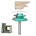 1/4 Inch Shank 45 Degree Lock Miter Router Bit, 5/8” Cutting Height Joint Router Bits with Heavy Positioning Center Punch for Wooden Working Cutter Tools Set (1)