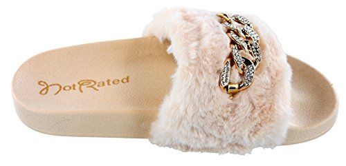 Not Rated Chainy Women's Furry Slide2