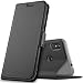 Produktbild GeeMai Motorola One Hülle, Moto one Hülle, Motorola One Leder Hülle Flip Case Wallet Stylish mit Standfunktion und Magnetisch Ledertasche Schutzhülle handyhüllen für Motorola One Smartphone, Schwarz