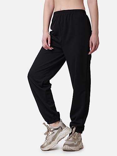 Image of POPWINGS Casual Solid Joggers for Women || Loose Fit Joggers for Women ||Joggers for Summer Wear
