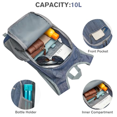 Image of G4Free 10L /15L Hiking Backpack Lightweight Packable Hiking Daypack Small Travel Outdoor Foldable Shoulder Bag