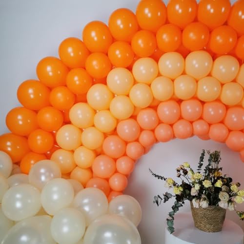 Image of 5 inch Orange Party Balloons, 100 pcs Mini Latex Balloons for Birthday Wedding Baby Shower Decorations (Orange)