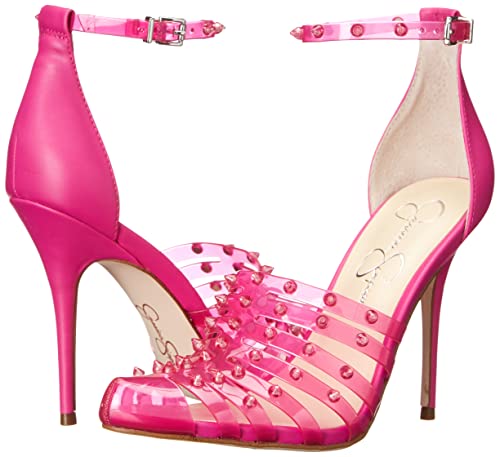 Jessica Simpson Women's Westah Studded Ankle Strap Heel Pump, Calypso Pink, 7.5 #TOP6