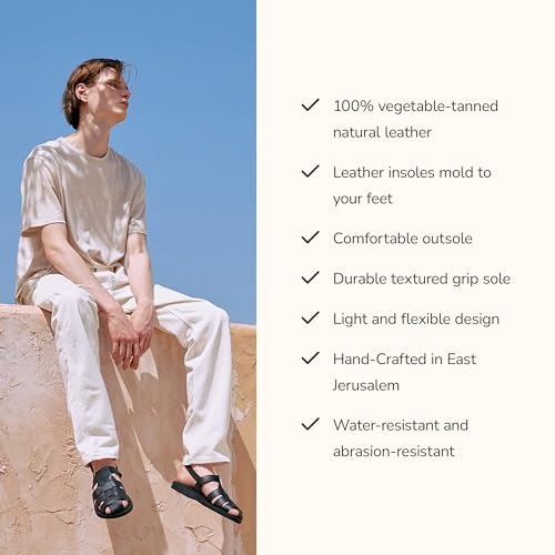 Michael - Closed Toe Leather Fisherman Sandal - Mens Sandals3