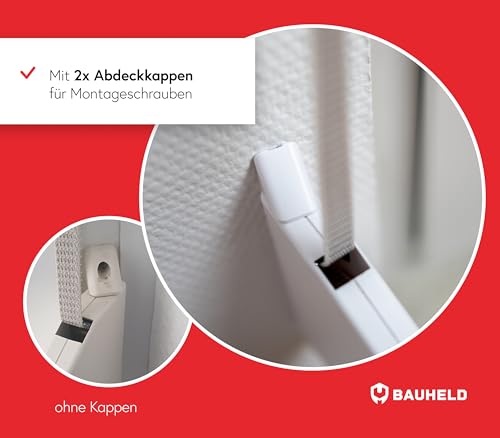 BAUHELD Rolladen-Gurtwickler Aufputz 14mm ohne Rolladengurt Mini - Weiß – Ansicht 8