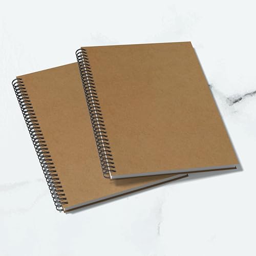 Image of PaperO Professional A4 Dot Grid Notebook | 5MM Dot Design | A4 Size (8.5 x 11 inches) | Ideal for Architects & Designers | Kraft Cover | 100 Pages | (DOT GRID 3)