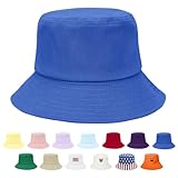 Unisex Athletic Bucket Hat Solid Colors Sun Hat with UV Protection for Outdoor