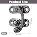 LXUEJIE 4 PCS Antique Hook Hasp Latch, Black Right Toggle Hasps Hook Vintage Style Clasp Latch Hook Lock Metal Hook Latch with Mounting Screws for Jewelry Box Cabinet Toolbox Suitcase
