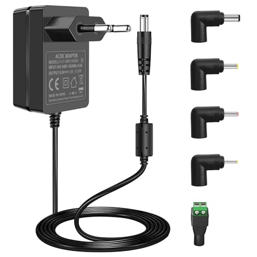 AmzFwing Adattatore di alimentazione DC 9V 2A, AC 110 – 240V, trasformatore da 9 Volt per Arduino UNO R3, Schwinn Bike, Crosley Cruiser piatto bilancia da cucina AmzFwing Adattatore di alimentazione DC 9V 2A, AC 110 – 240V, trasformatore da 9 Volt per Arduino UNO R3, Schwinn Bike, Crosley Cruiser piatto bilancia da cucina