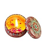 candela ai fiori secchi,candele di soia da 80 g per la casa profumate - candele per aromaterapia con fiori secchi regalo con squisiti barattoli di candele per donne