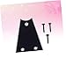 1 Set 3 Truss Rod Cover Black Screws Bass Guitar Iron Core