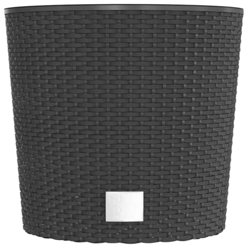 Jardinière anthracite : finis les rempotages difficiles grâce à l'insert 15L
