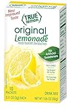 True Lemon Original Lemonade 10ct (Pack of 12) - Drink Mix - No Artificial Sweeteners, Low Calorie - Powdered Drink Mixes & Flavors - Water Flavor Packets & Water Enhancer with Stevia
