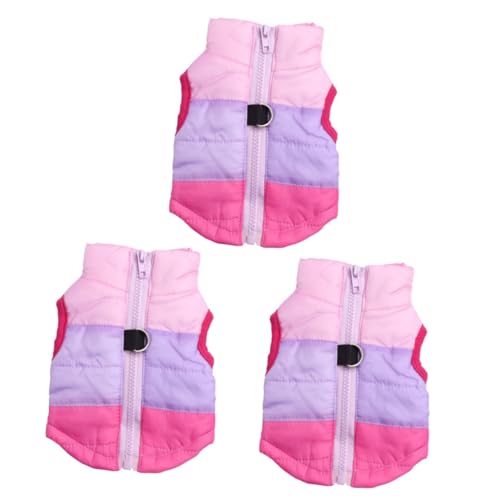 Manteau réfléchissant chien vêtement chaud gilet animaux S 3pcs